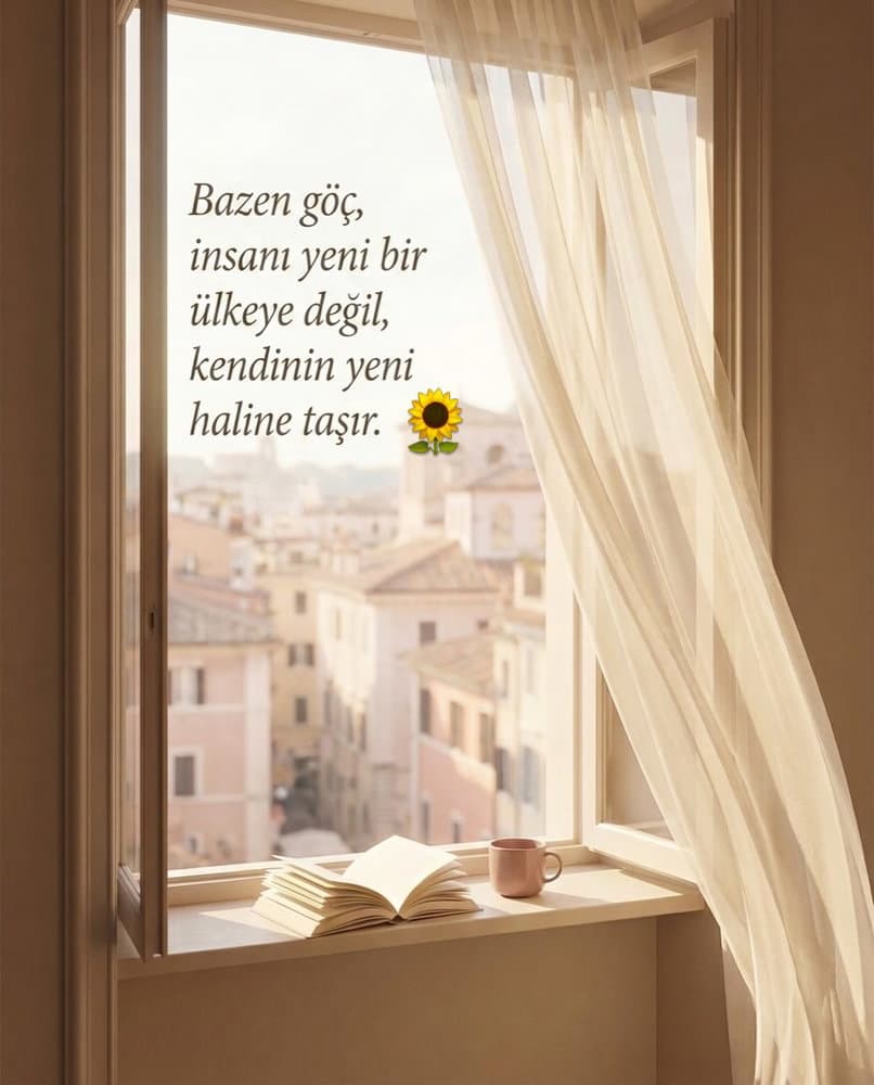 Göçten sonra her şey sadece zorlaşmaz. Bazen insan,